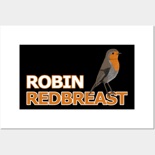 jz.birds Robin Redbreast Bird Watching Design Posters and Art